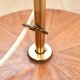 Floor lamp with a swivelling arm
