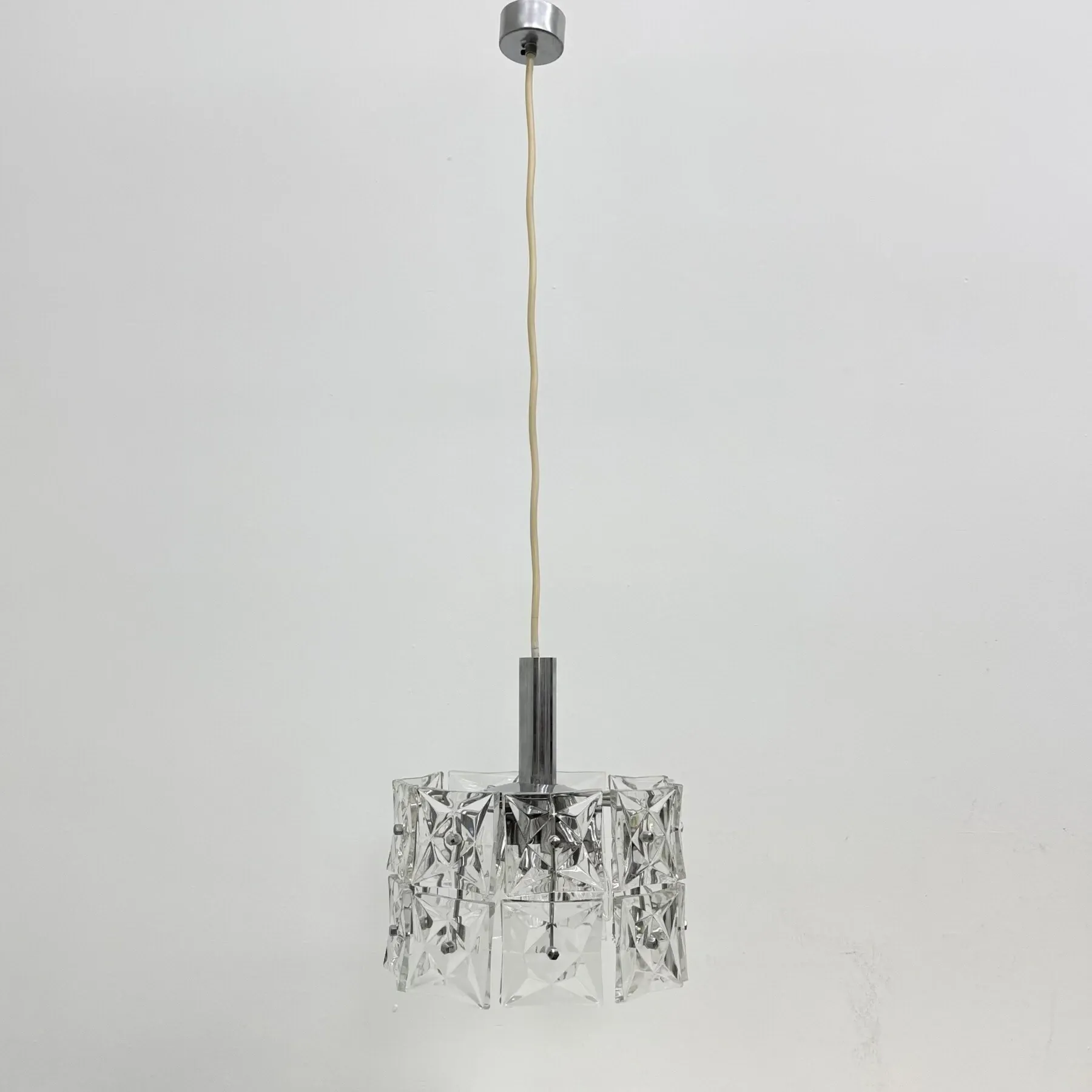 Mid-century design Kinkeldey hanging lamp, 1970s