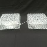 Pair of square ceiling lights