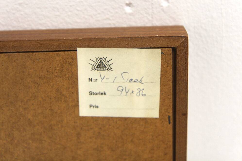 Teak mirror, Nygeverken, Nyköping, Sweden, 1960, 100x41cm