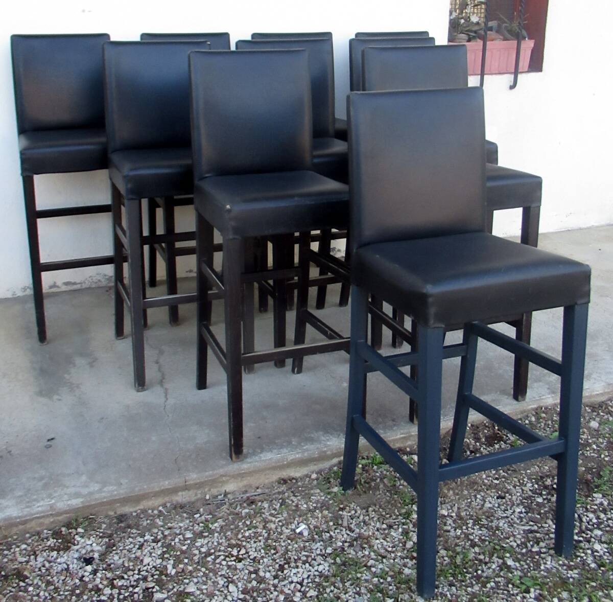 Série de 10 tabourets de bar