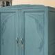 Armoire parisienne art déco bleue grisé 1930