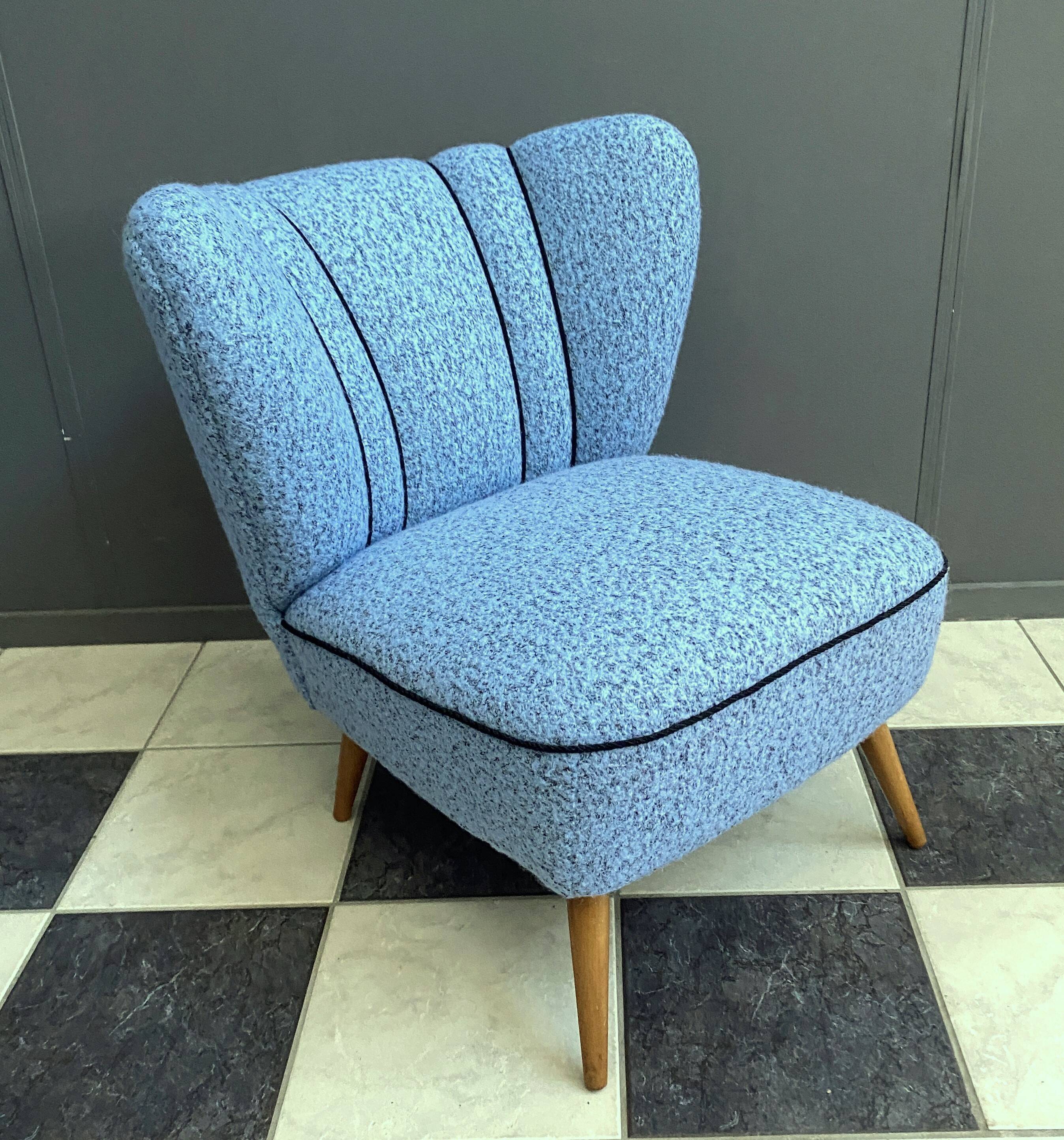 Blue cocktail chair 1950s