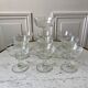 Lot de 10 coupes à champagne en verre cristallin années 50-60