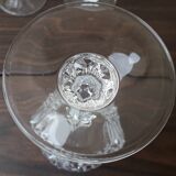 Crystal stemmed glasses