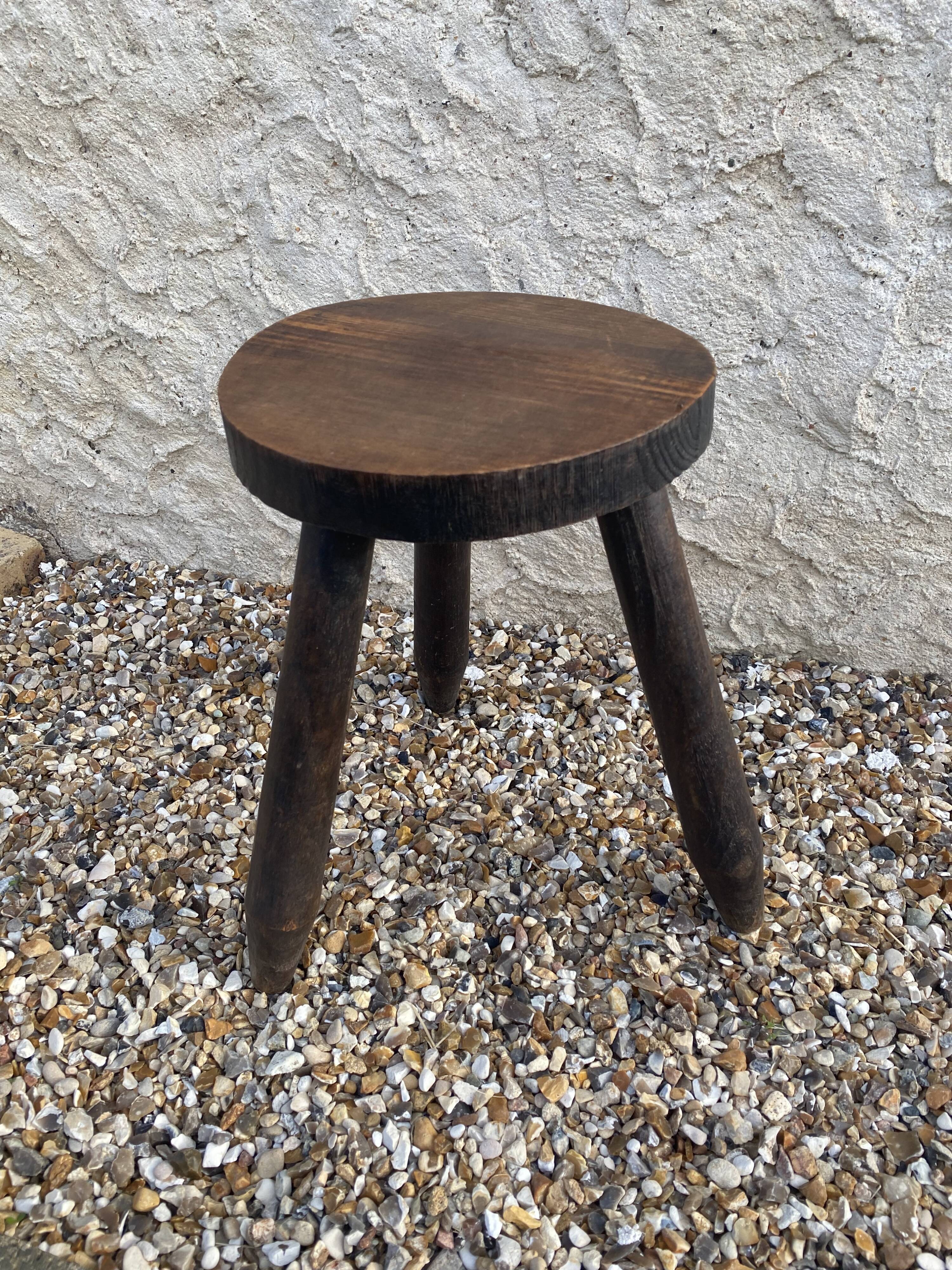 Brutalist tripod stool