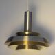 Danish aluminium suspension by Lyskaer Belysning, 1970s