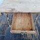 Square farmhouse table, vintage