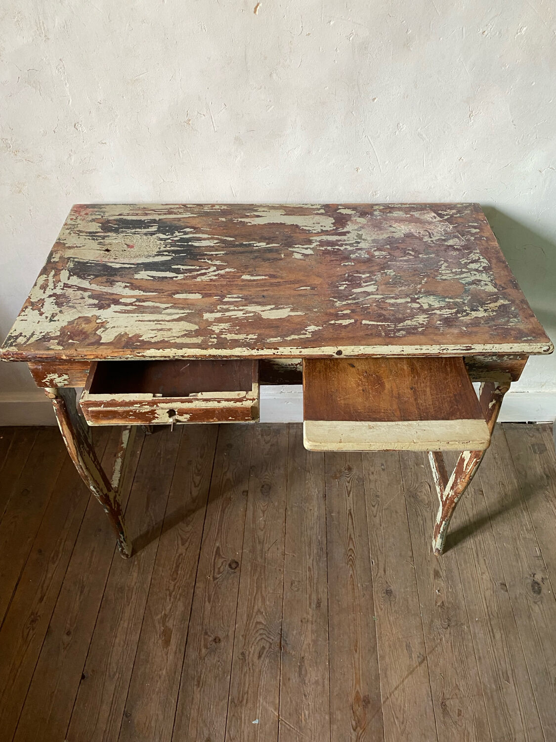 Antique patinated desk