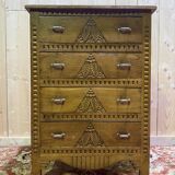 Art Deco commode / chest of drawers in solid oak