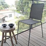 Fishing wire chair (indoor and outdoor): dining room, bistro, office, garden