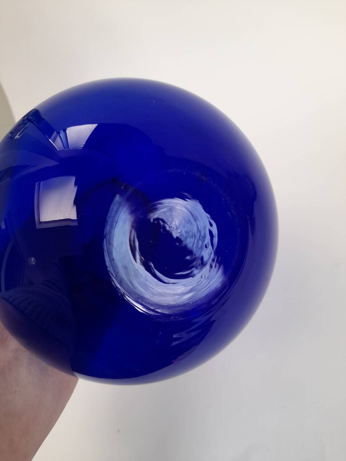 Vase bleu Per Lütken pour Holmegaard années 60