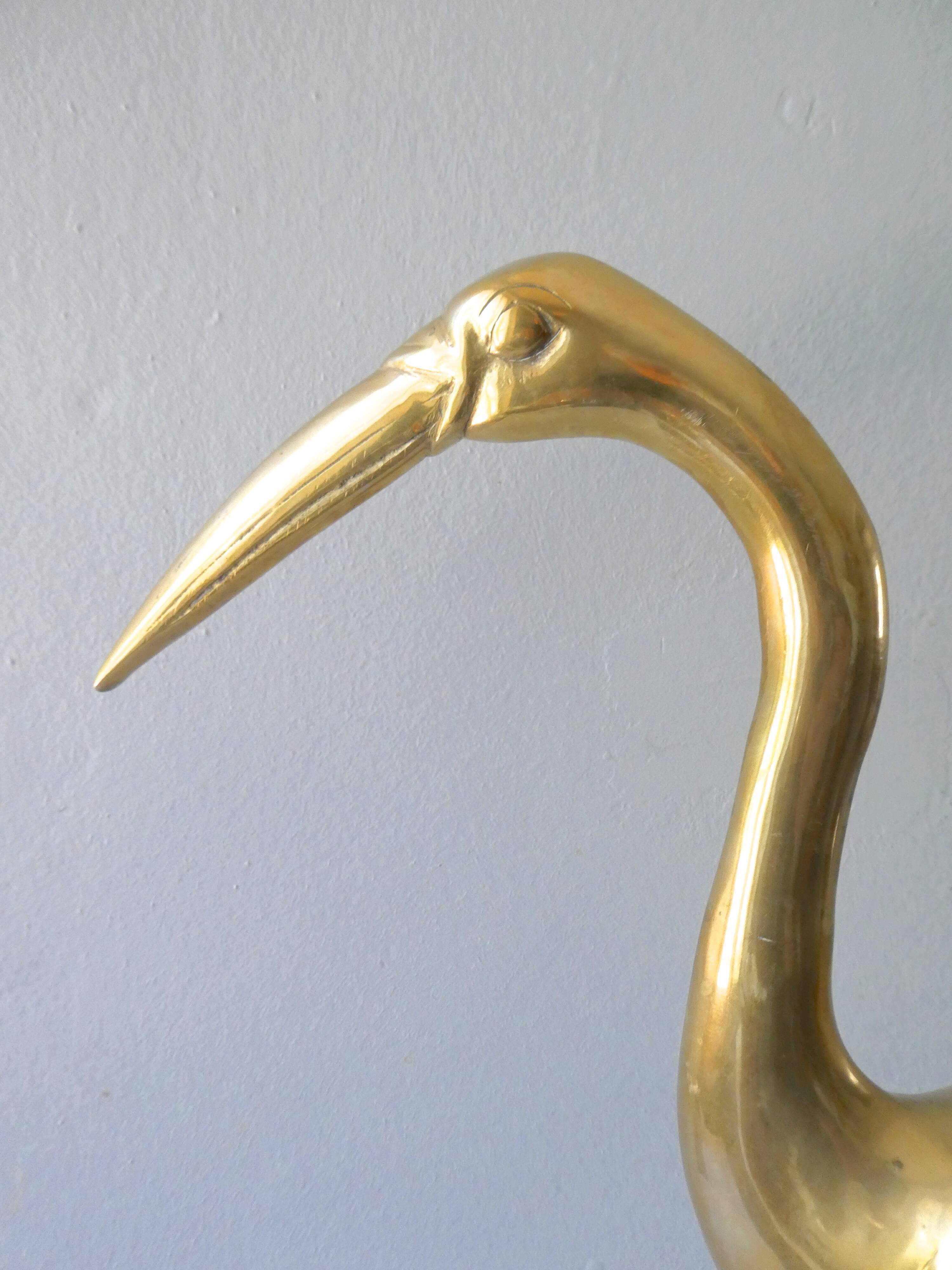 Flamant in solid brass from the years 60