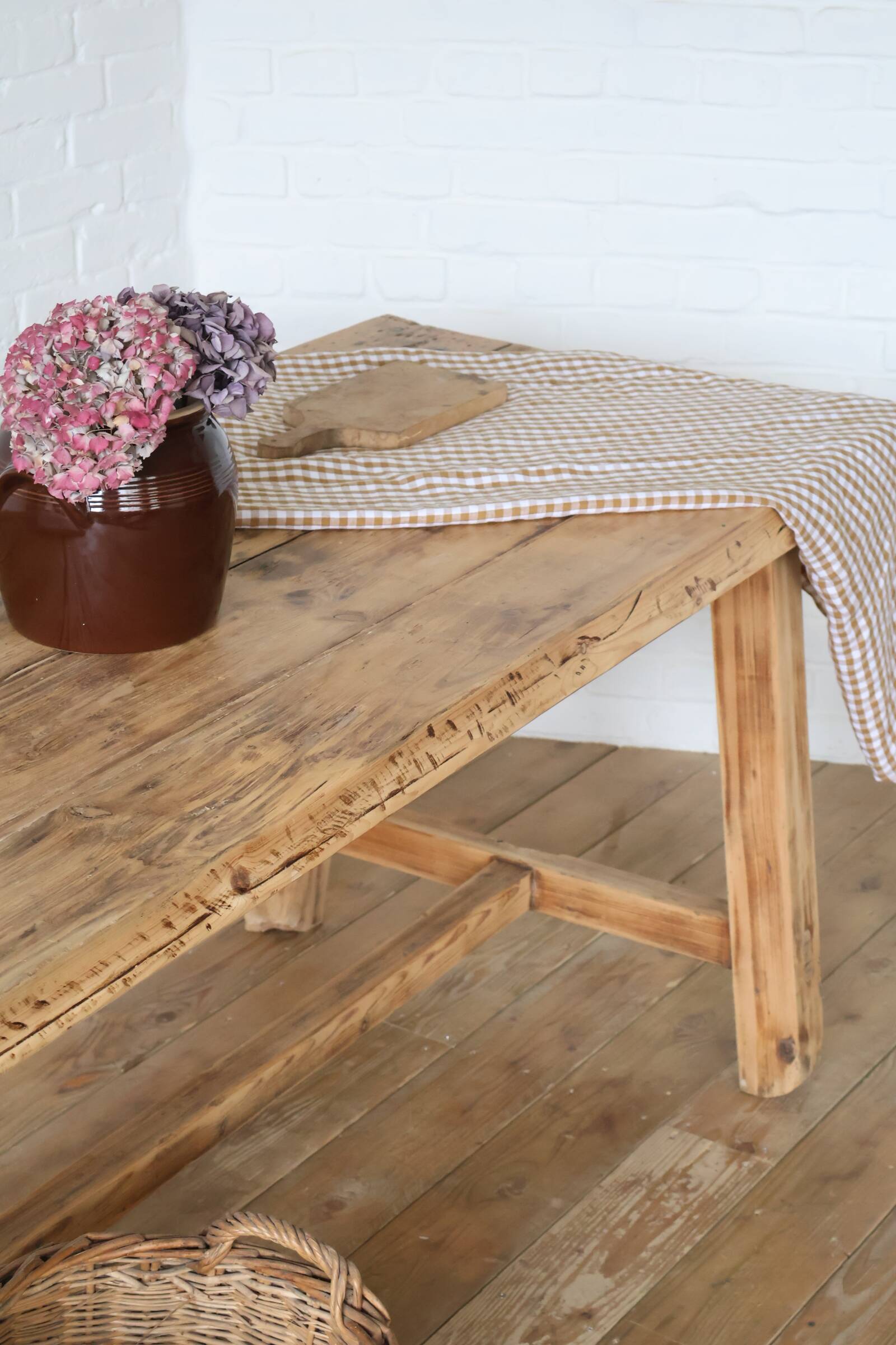 Renovated farmhouse table