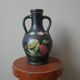 Vase à anses poterie handmade fabrication artisanale céramique antique campagne décor fleuri