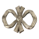 Lancel trivet, bow and ribbon, silver-plated metal