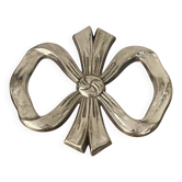 Lancel trivet, bow and ribbon, silver-plated metal