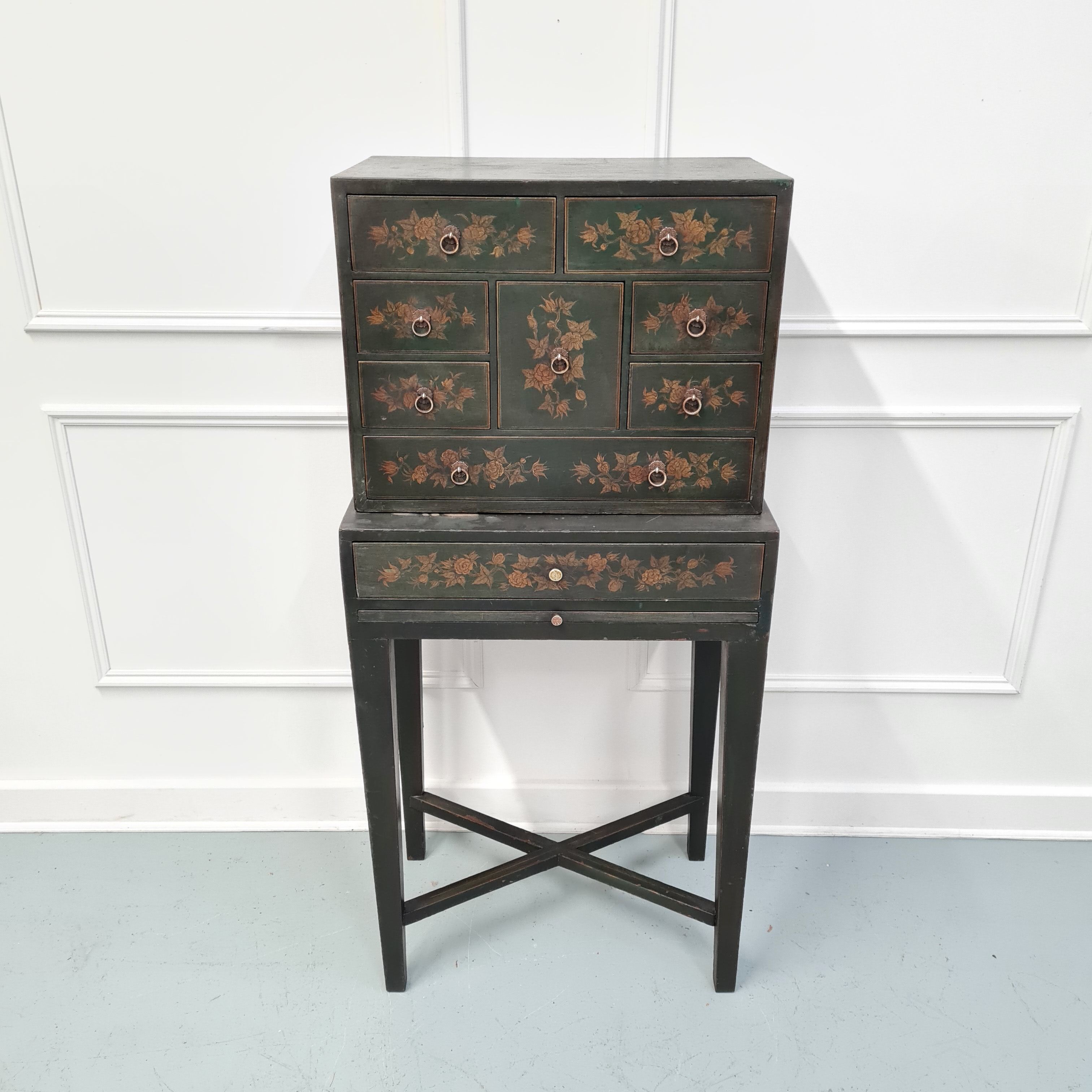 Decorative quality collectors antique cabinet c1880
