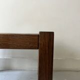 Wooden and ceramic coffee table, Jacques Blin design 1950