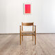 Fauteuil CH37, Hans J. Wegner en chêne avec assise neuve en corde danoise