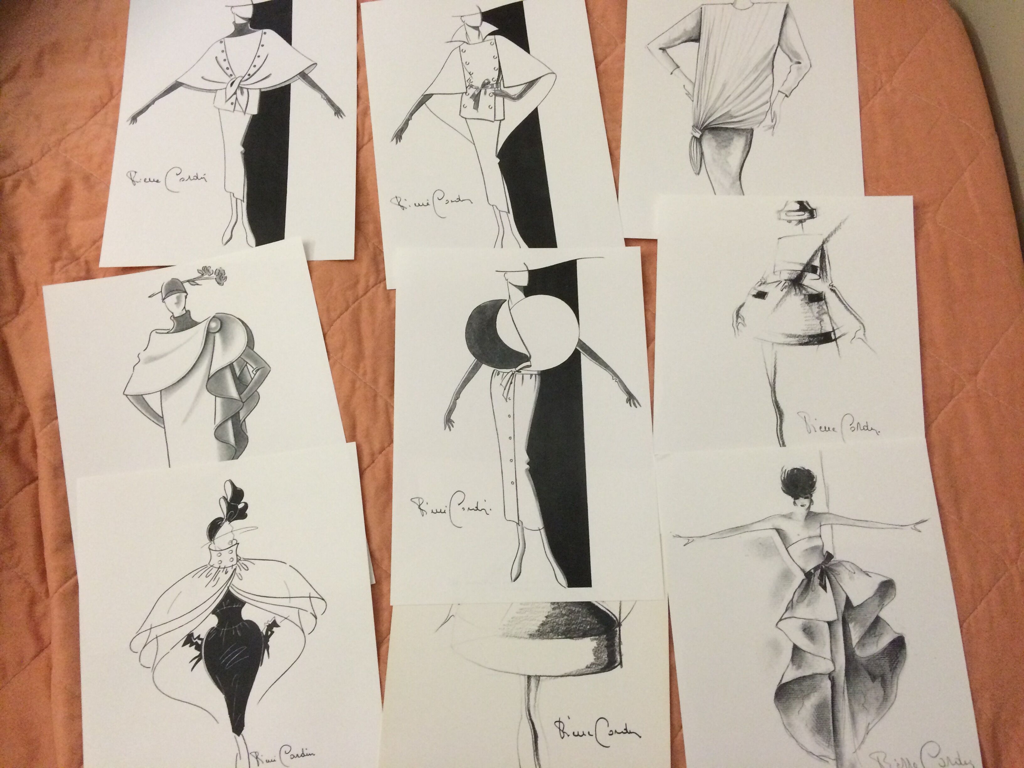 Illustration of mode or press by Pierre Cardin - 80s