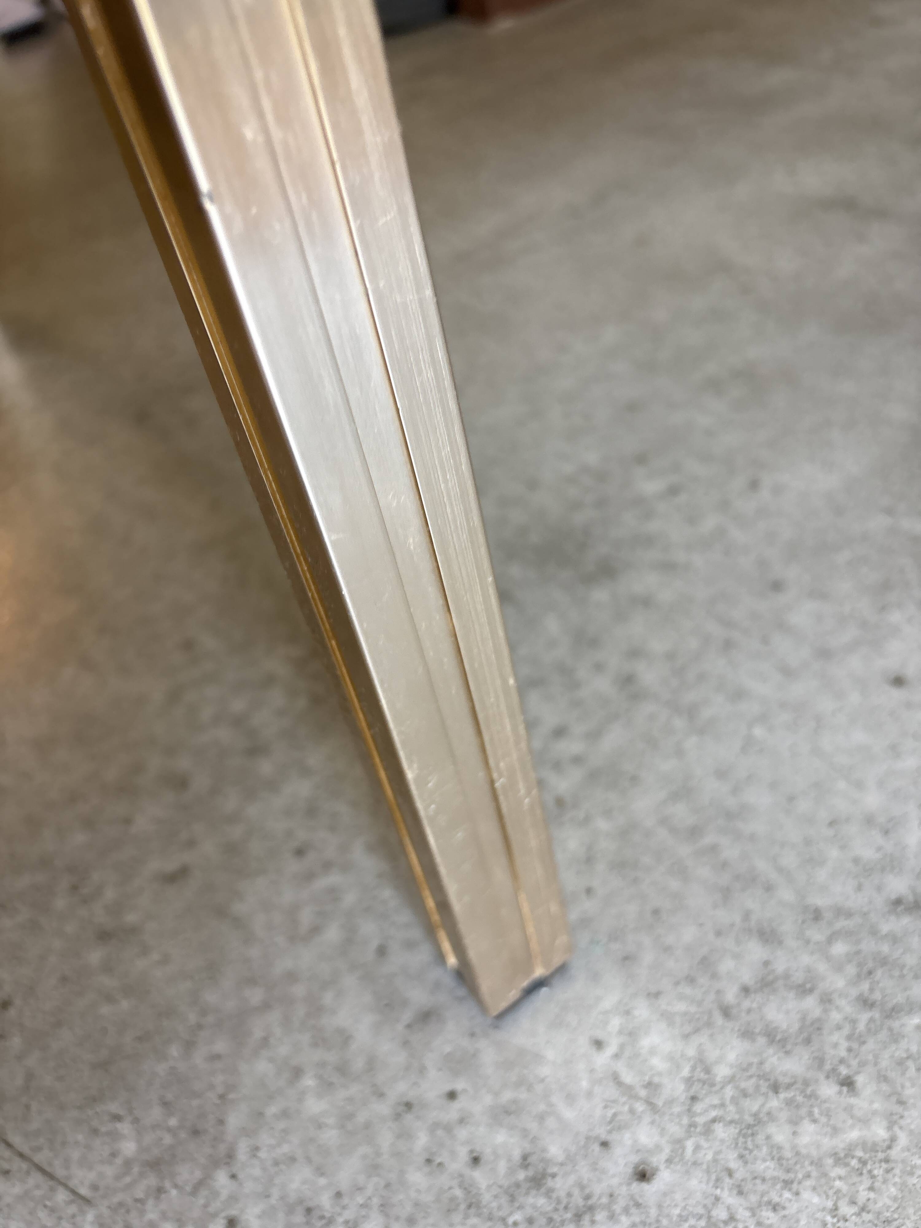 Brass table / Glass design Pierre Vandel Paris