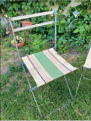 Jacques Hitier canvas chairs