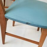 Suite of 4 vintage chairs 1950