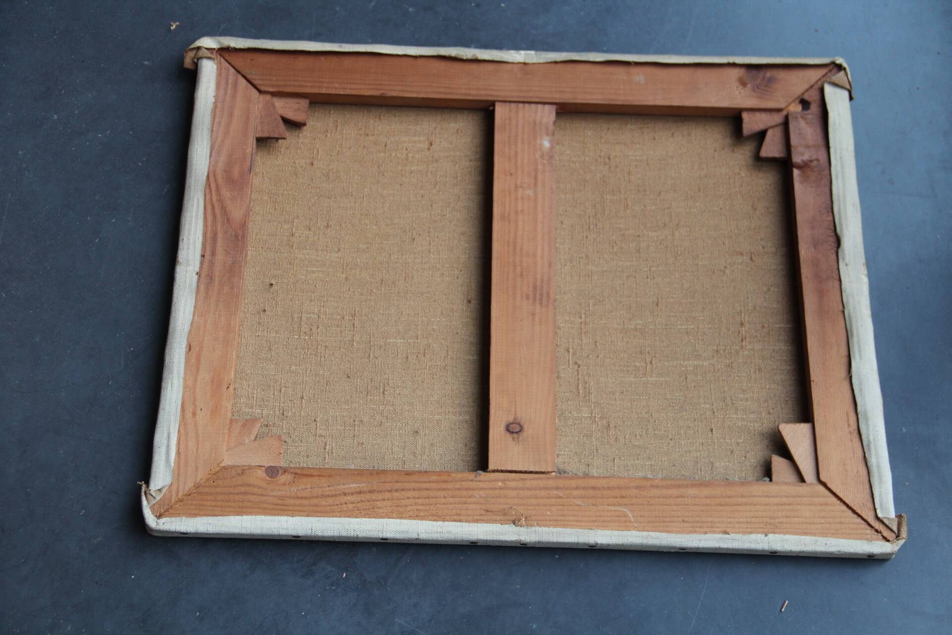 Small oil on canvas "A dune" 40 x 50