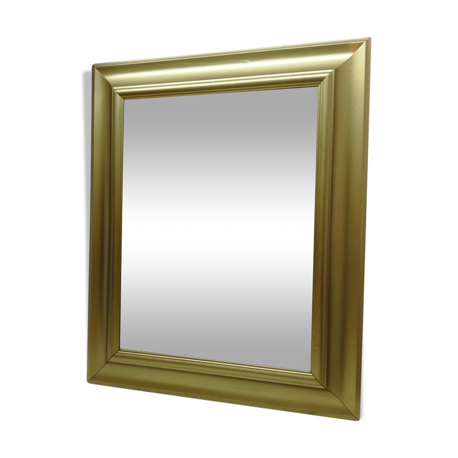 Bevelled mirror frame gilded wood 43x53cm