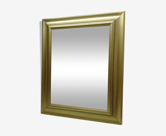 Miroir biseauté cadre bois doré 43x53cm | Selency