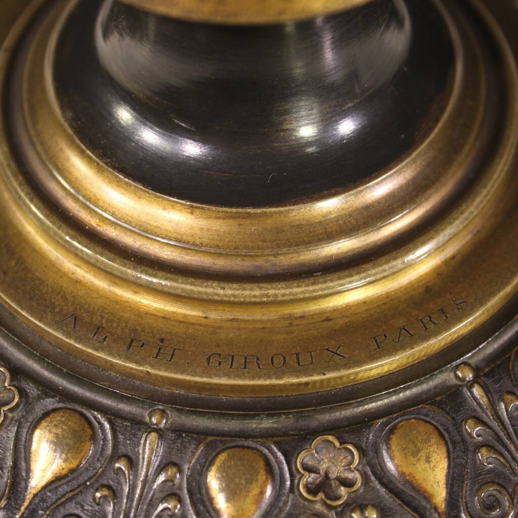 Bronze stand signed Alph. Giroux Paris and dated 1871