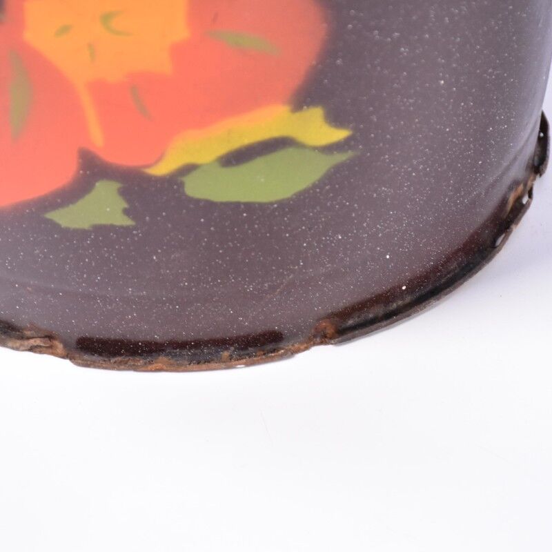 Vintage enameled bucket