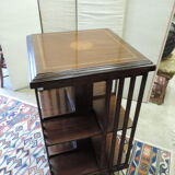 Mahogany revolving bookcase