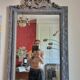 Miroir ancien fronton coquille