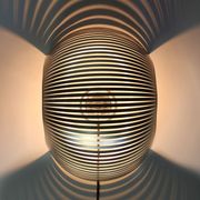 Vintage modernist stainless steel wall or table lamp