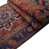 Antique Persian Karaje runner rug, Long Tribal Wool Oriental Rug- 87x405cm