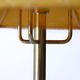 Vintage floor lamp in gold metal with yellow shade
