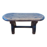 Antique solid wood footrest