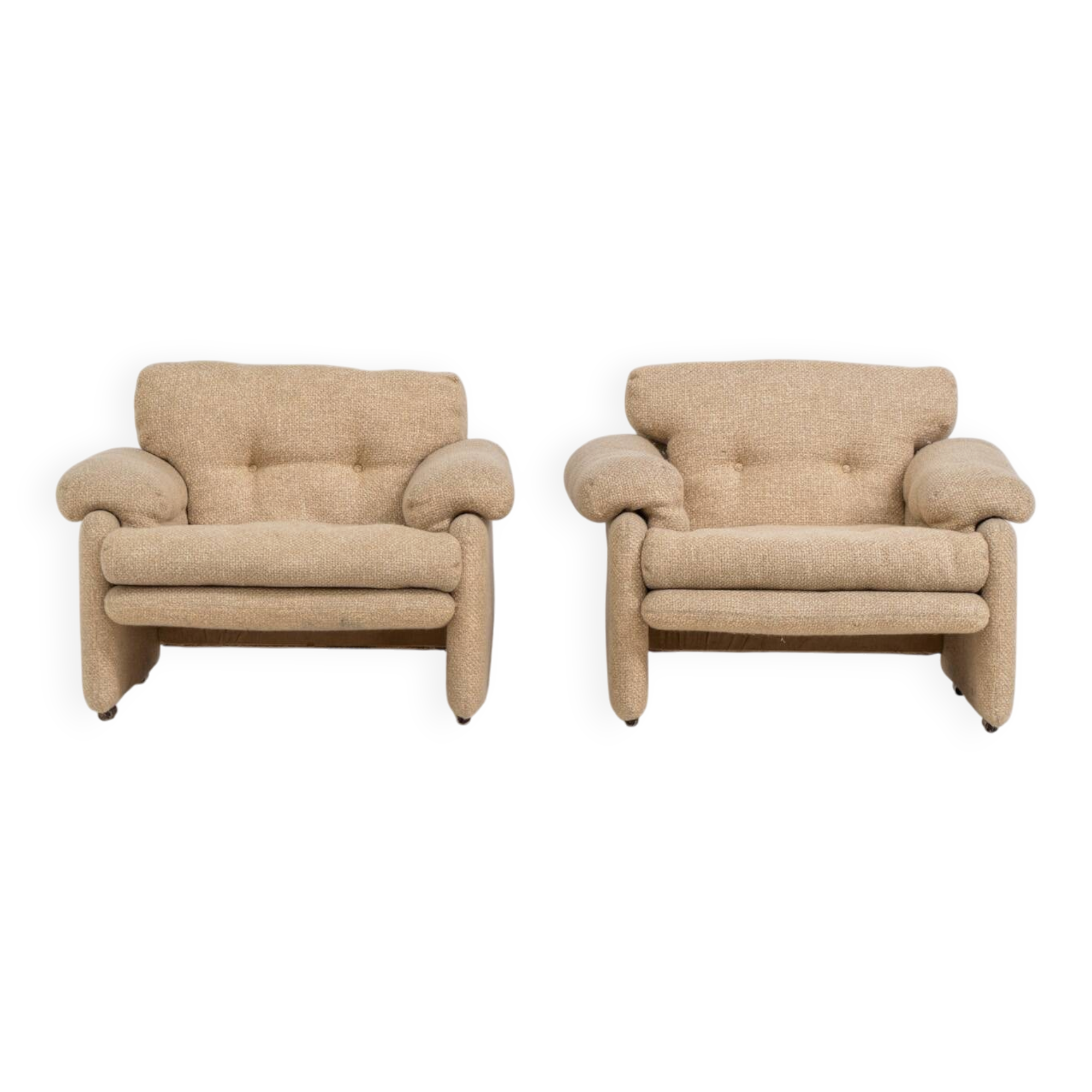 Pair of 'Coronado' armchairs by Tobia Scarpa for C&B