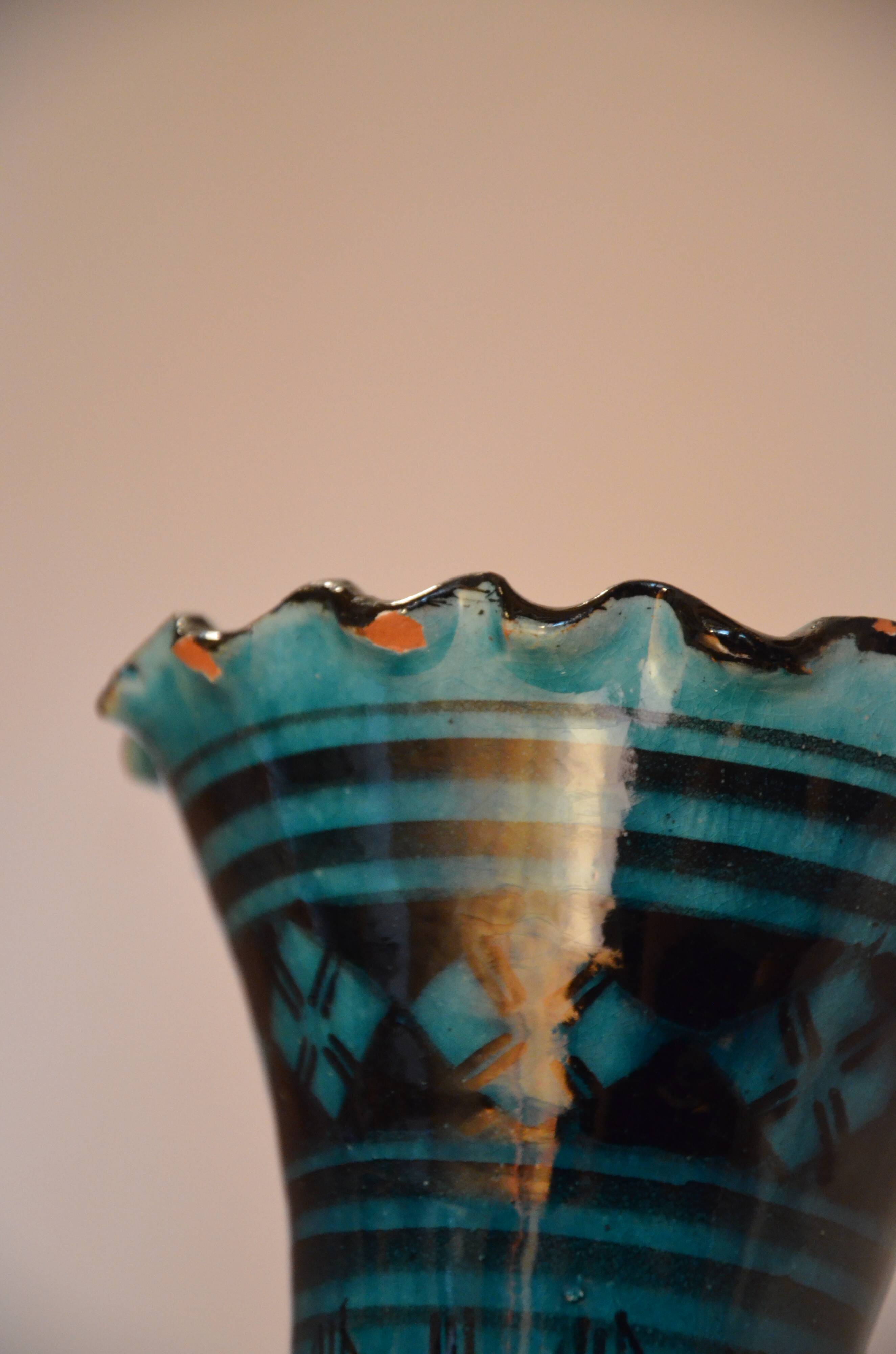 Moroccan Safi ceramic vase