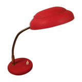 Vintage 50s red flexible desk lamp