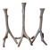 Brutalist "Tree" Candlestick in Cast Aluminum, 1970s