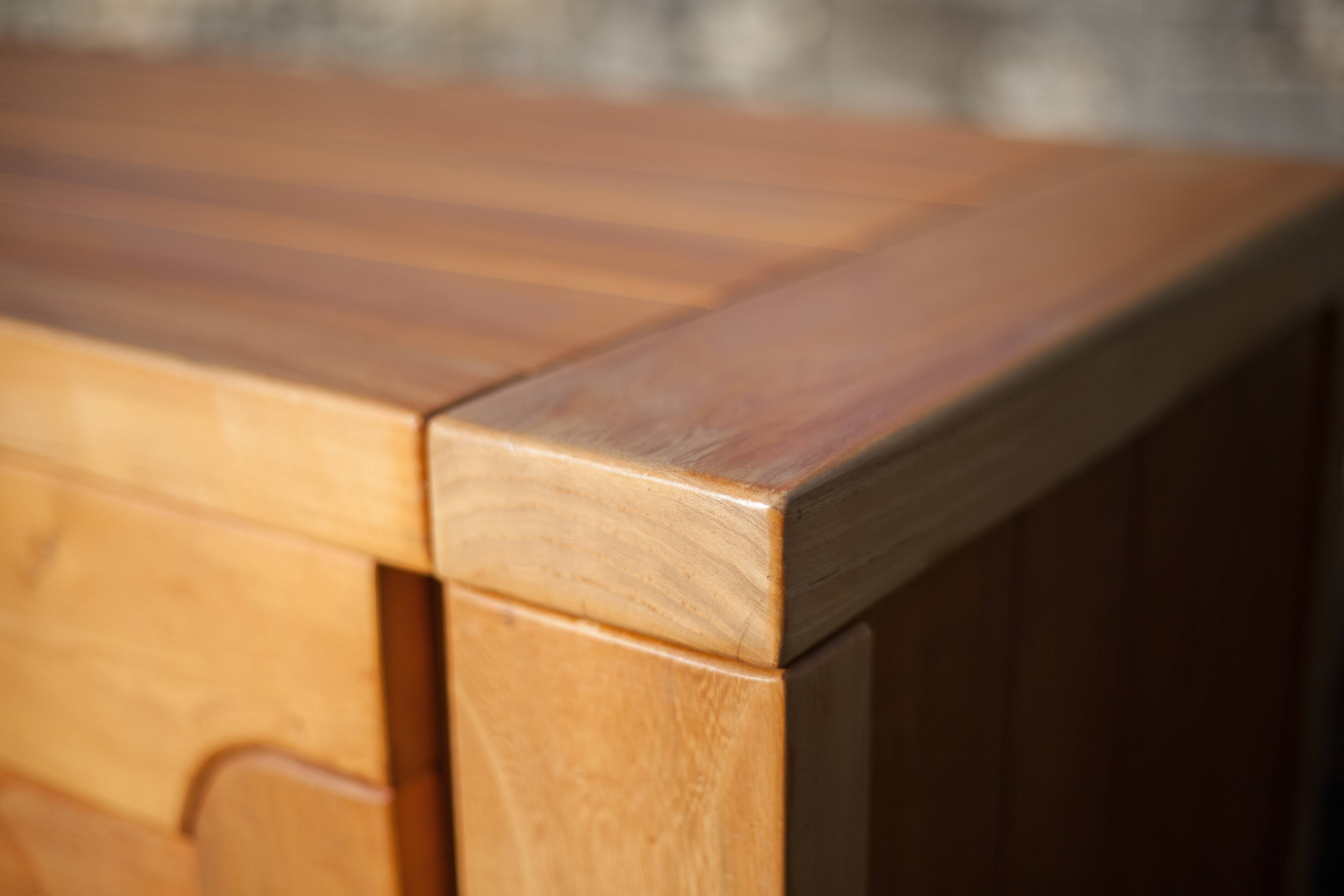 Solid wood sideboard from Regain, wooden storage unit, living room furniture, vintage furniture