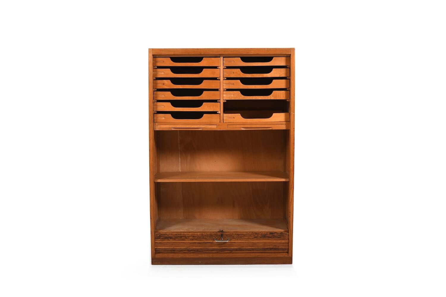 Hans Wegner Tambour Door Cabinet for Plan Møbler 1940s