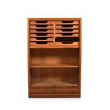 Hans Wegner Tambour Door Cabinet for Plan Møbler 1940s