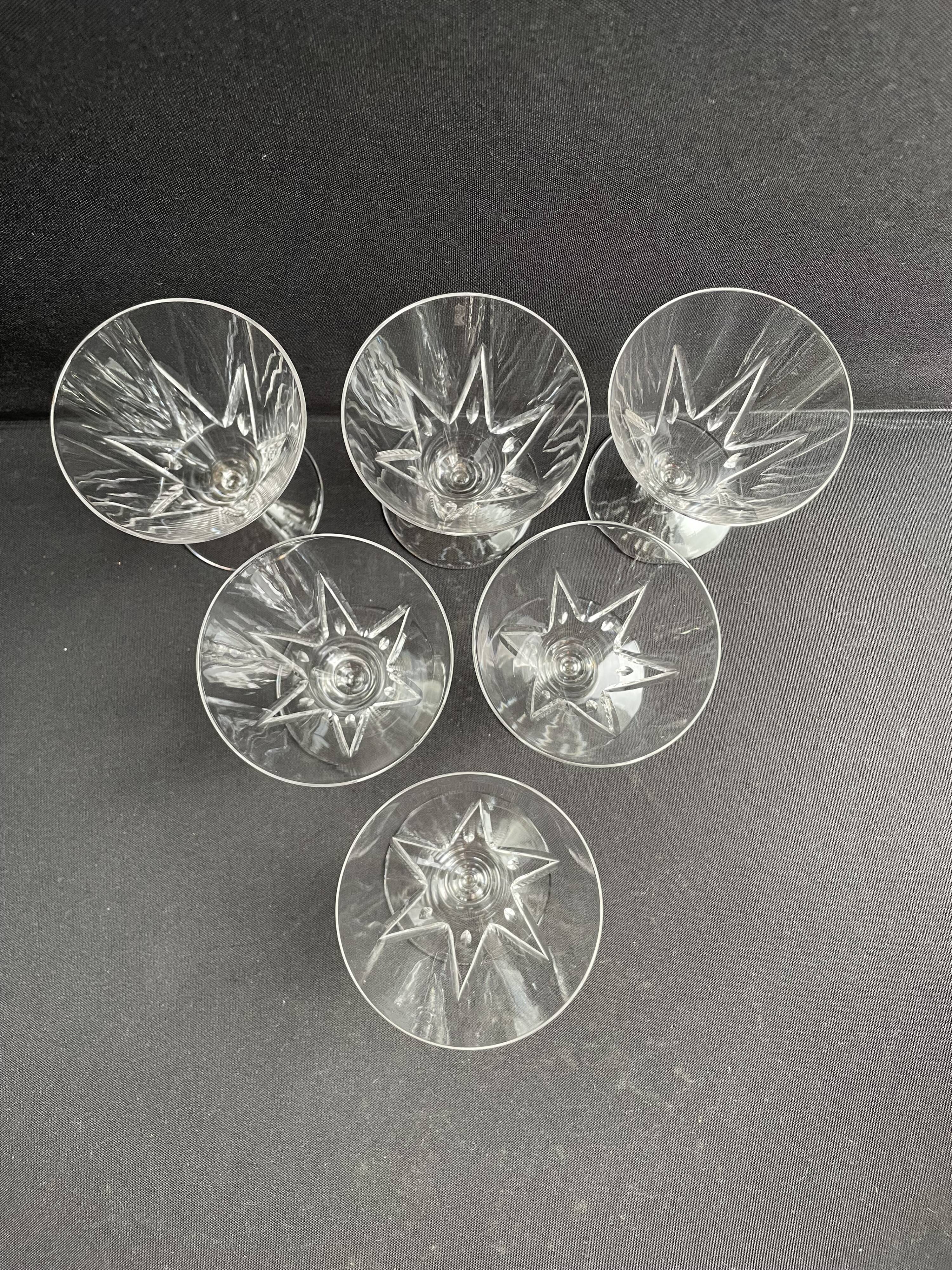 6 Wine glasses – Saint Louis Bossuet service size 10406