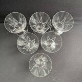 6 Wine glasses – Saint Louis Bossuet service size 10406