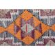 Vintage Turkish Oushak handmade wool cotton orange runner rug 71x202