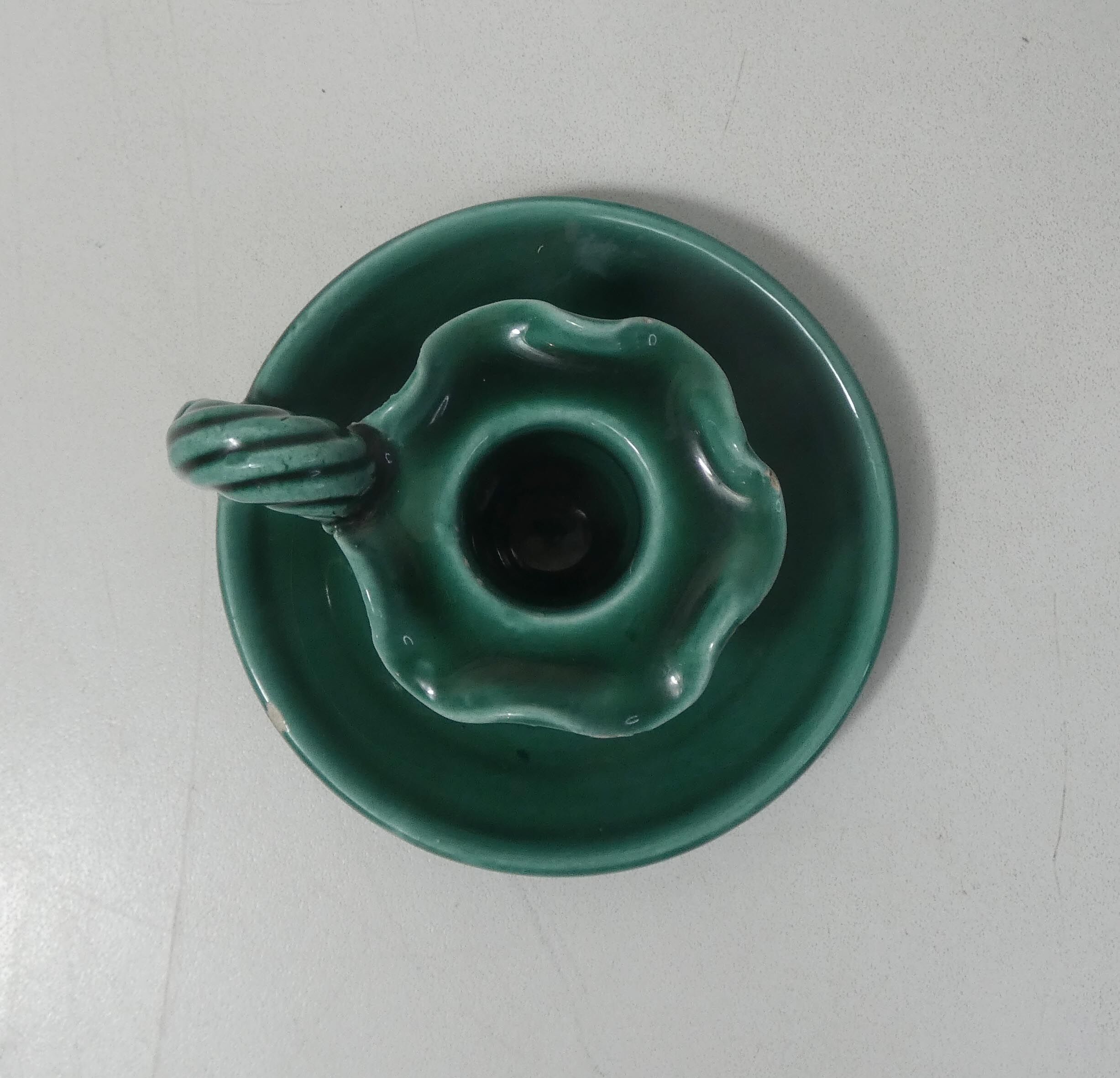Vallauris faience candle holder
